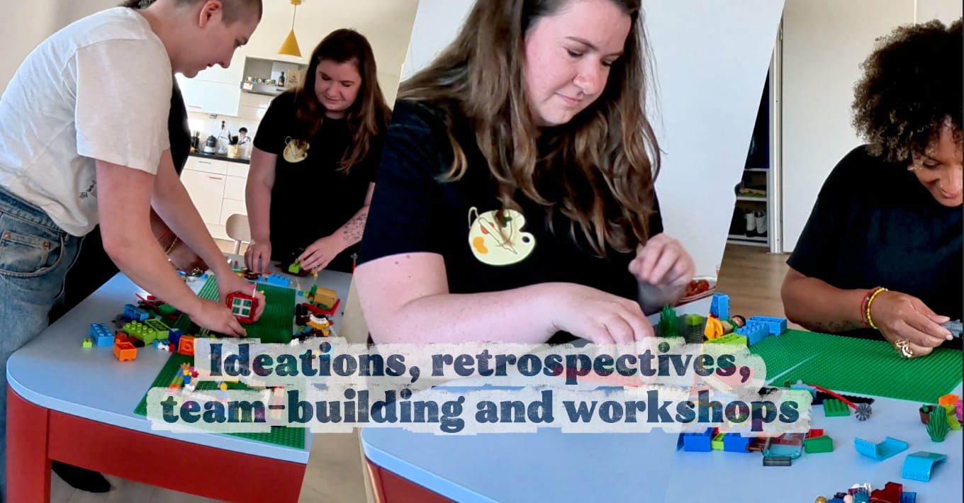 Team building with LEGO® bricks during a LEGO® Serious Play® workshop